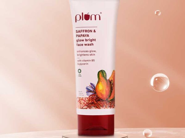 Plum Saffron  Papaya Glow Bright Face Wash