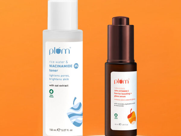 Tone & Treat Glow Bright Combo with 3% Niacinamide Toner & 10% Vitamin C Serum