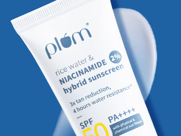 Plum 2% Niacinamide  Rice Water SPF 50 PA+++ Hybrid Sunscreen -50 g