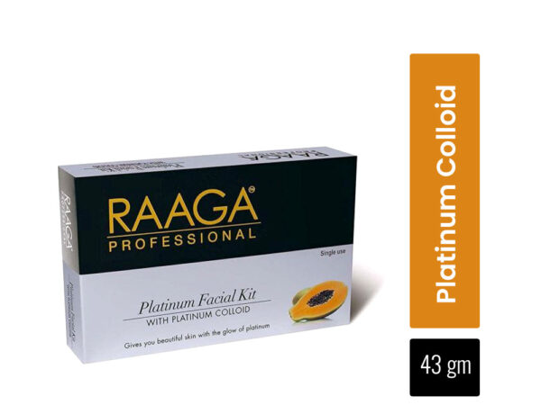 Raaga Professional Platinum Facial Kit With Platinum Colloid, 43Gm