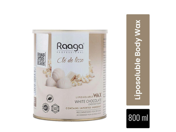 Raaga Professional White Chocolate Liposoluble Wax, 800Gm