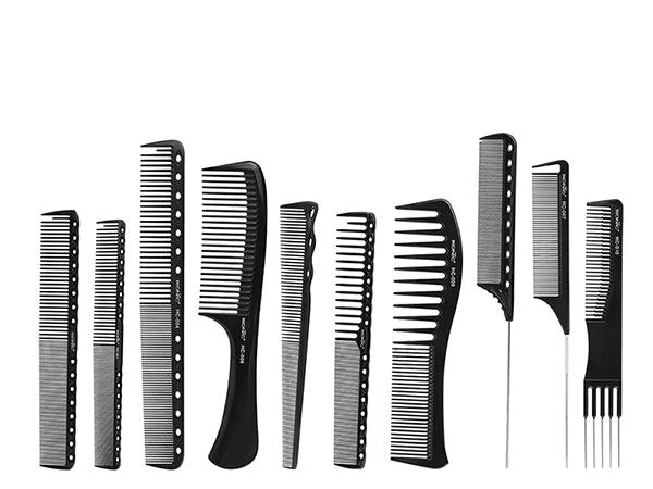 Ikonic Professional Hair Dressing Comb Set- (Set of 10 Pieces)