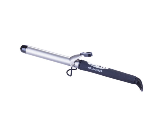 Mr Barber Curl On Curling Tong 28mm Ceramic Infused Barrel, Hair Curling Tong - Black Hair Curler - 1 Piece