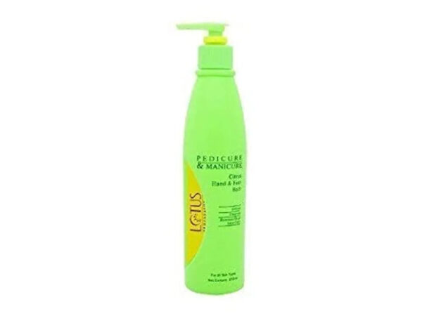 Lotus Professional Pedicure  Manicure Citrus Hand  Foot Moisturiser (250 Ml)