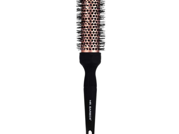 Mr Barber Copper Ceramic Barrel Hair Brush - 43 mm, Round Thermal Brush-Black  Copper/Blow Dry Brush - 1 Piece
