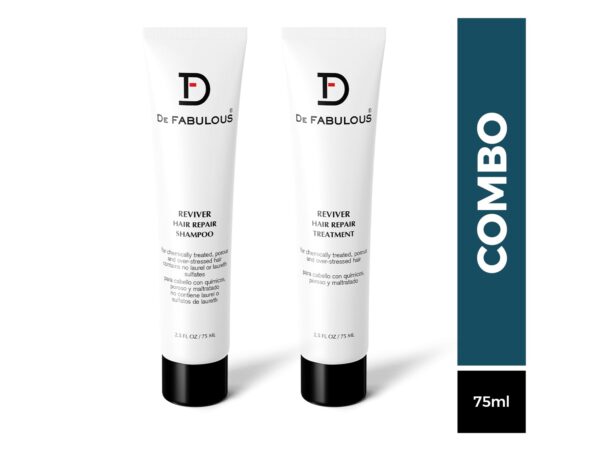 De Fabulous Reviver Shampoo & Treatment -75ml Combo