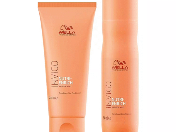 Wella Professionals Invigo Nutri-Enrich Deep Nourishing Shampoo  Conditioner Combo (250 ml + 200 ml) Hydration and Repair for Dry, Damaged Hair