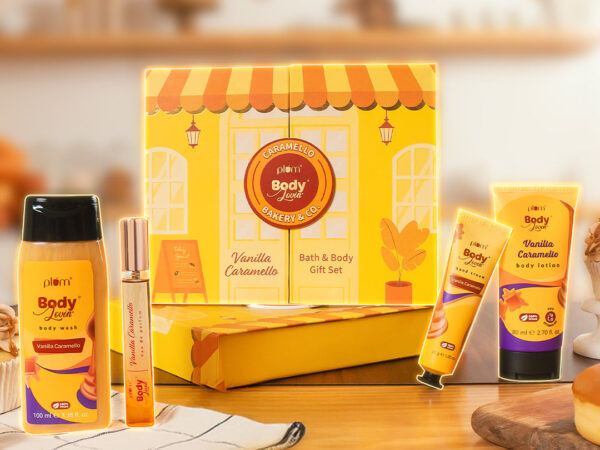 Vanilla Caramello Bath  Body Gift Set by Plum BodyLovin'