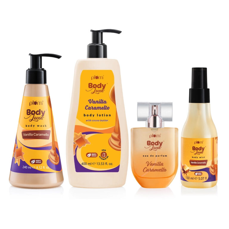 Plum Vanilla Caramello Bath & Body Bundle by Plum BodyLovin'