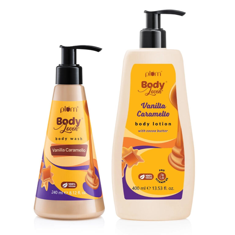 Plum Vanilla Caramello Body Wash & Body Lotion Duo