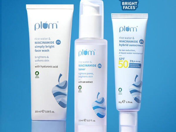 Plum Niacinamide  Rice Water Simply Bright Combo