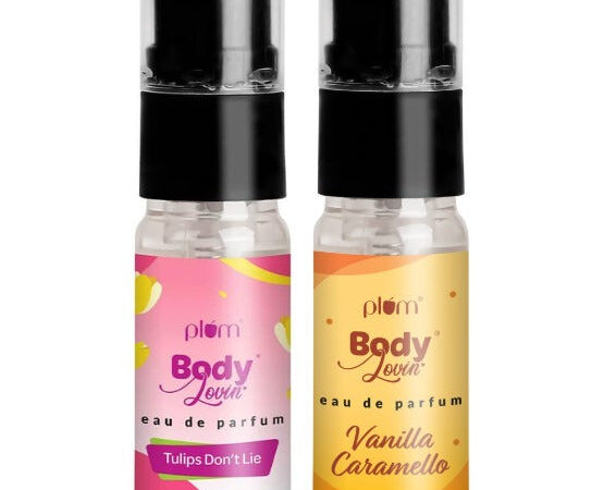 Plum Tulip + Vanilla Caramello perfume duo (100% off)