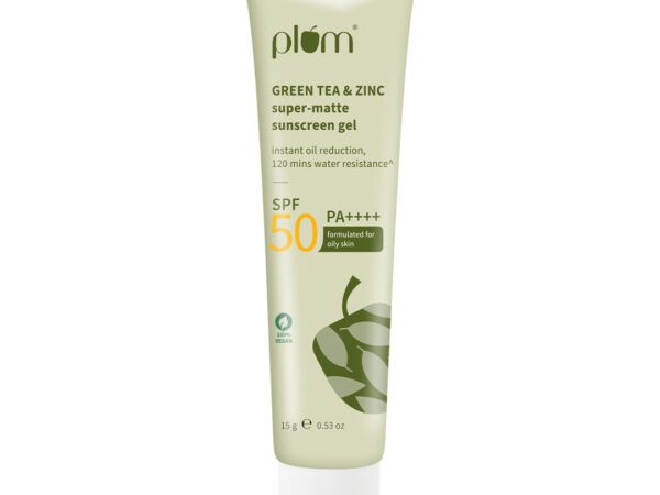 Green Tea & Zinc Super-Matte Sunscreen Gel | SPF 50 PA ++++ | 15g