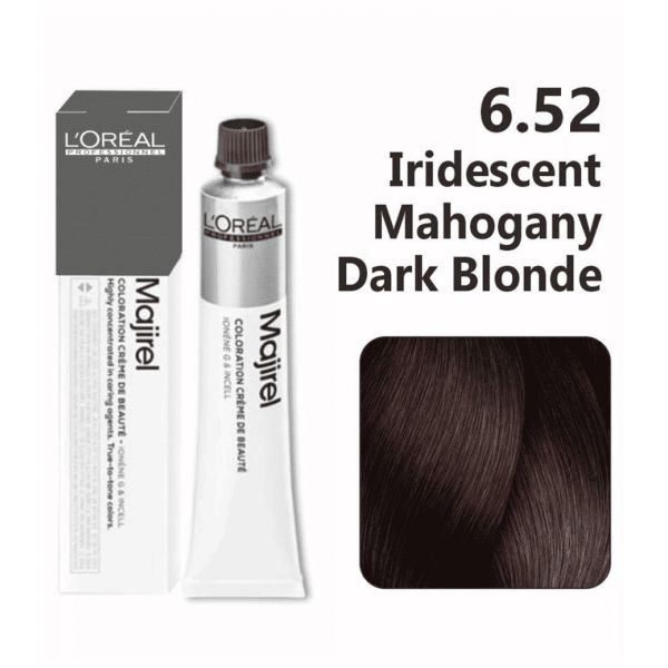 loreal_professional_majirel_hair_color_50g_6.52_iridescent_mahogany_dark_blonde loreal professional majirel hair color 50g 6.52 iridescent mahogany dark blonde