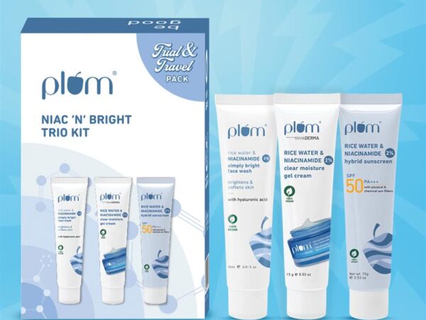 Ã°Å¸Å½Â Plum Niacinamide Skincare Trio kit | Face Wash | Moisturizer | Sunscreen (100% off)