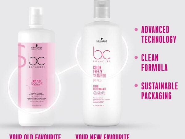 Schwarzkopf Professional BC Bonacure pH 45 Color Freeze Sulfate-Free Micellar Shampoo (1000ml)