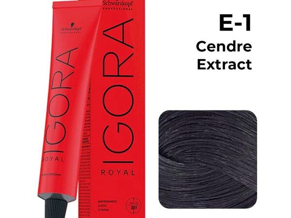 Schwarzkopf professional royal permanent color creme E-1 cendre extract 60ml
